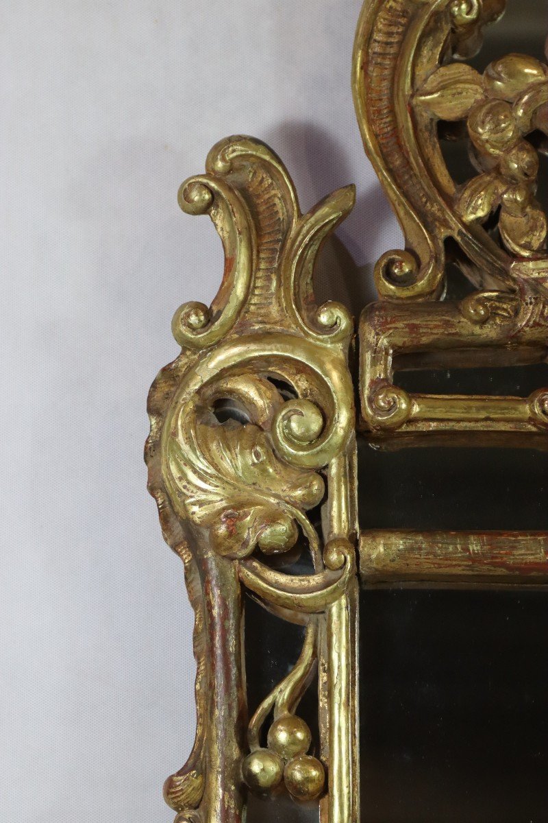 Provençal Mirror "dit De Beaucaire" Louis XV Period, 18th-photo-5