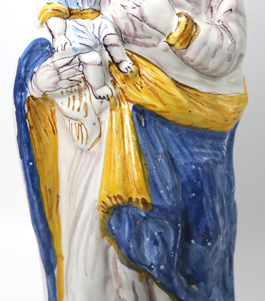 Nevers Early 18th Century, Large Virgin And Child On The Right.-photo-3