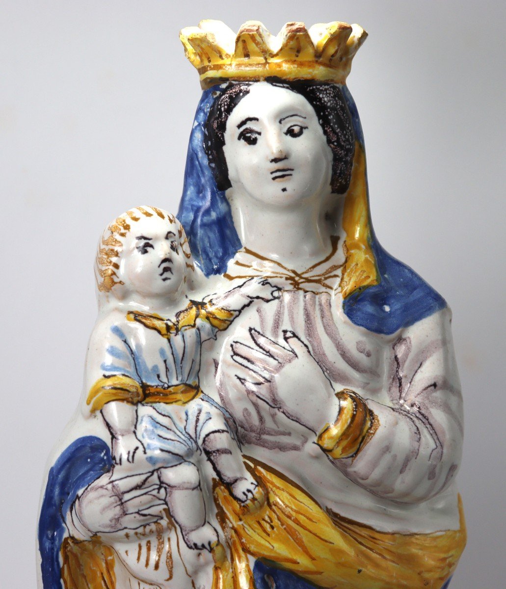Nevers Early 18th Century, Large Virgin And Child On The Right.-photo-4