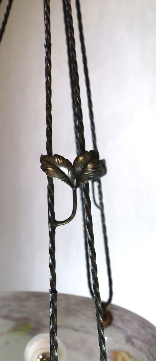 Suspension Art Déco, Signé, XXe-photo-2