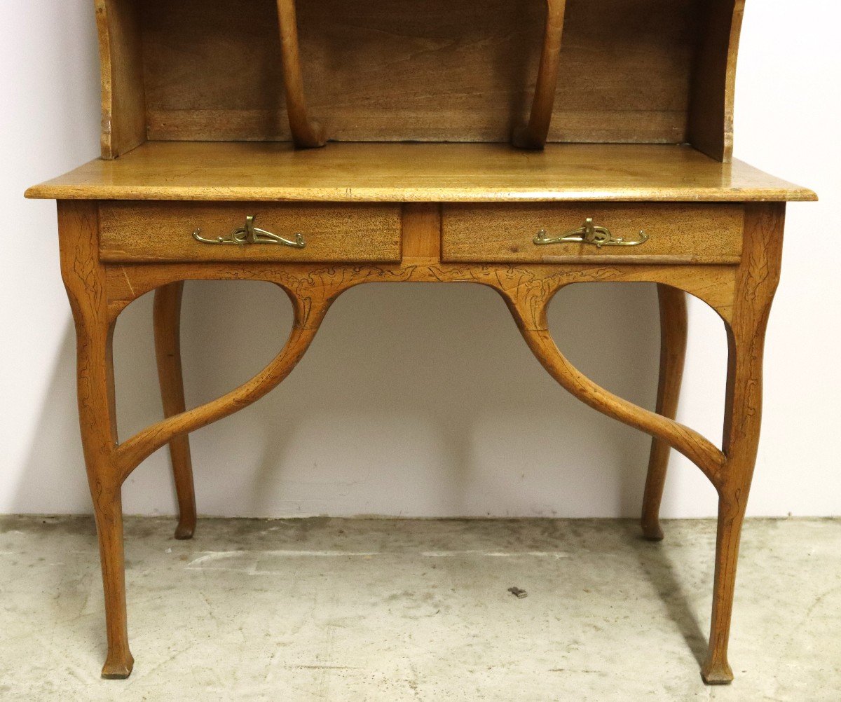 Bureau Bonheur Du Jour, d'époque Art Nouveau, Vers 1900-photo-4