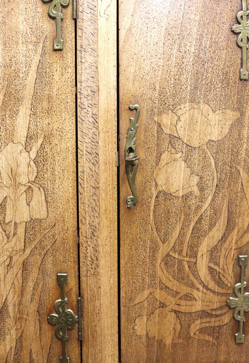 Bureau Bonheur Du Jour, d'époque Art Nouveau, Vers 1900-photo-3