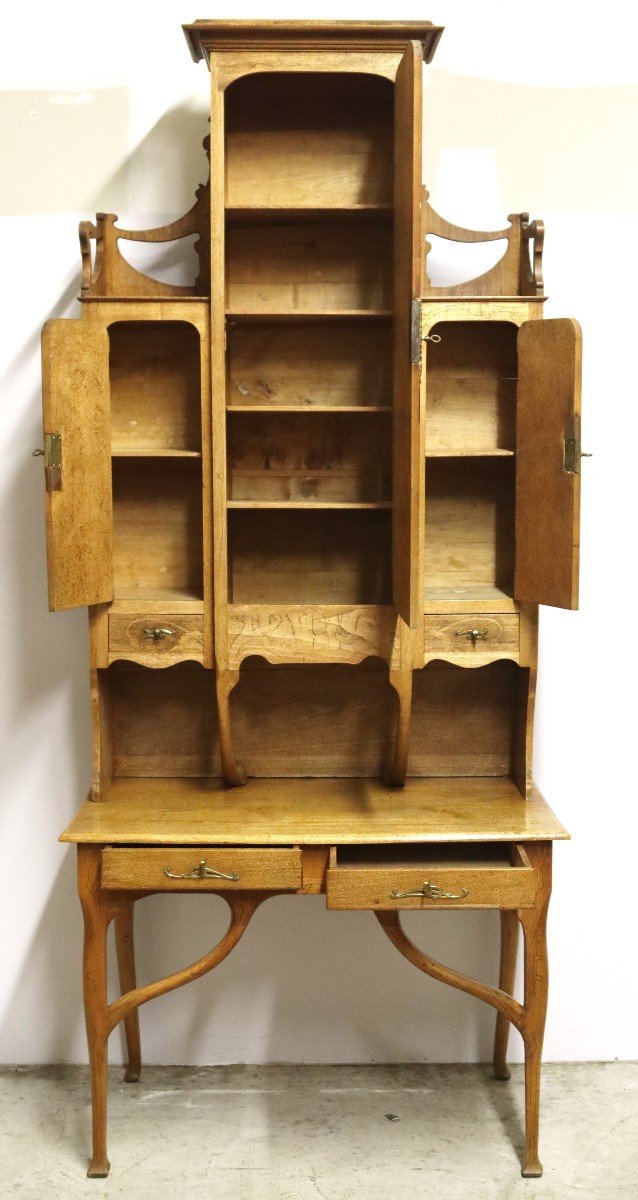 Bureau Bonheur Du Jour, d'époque Art Nouveau, Vers 1900-photo-6
