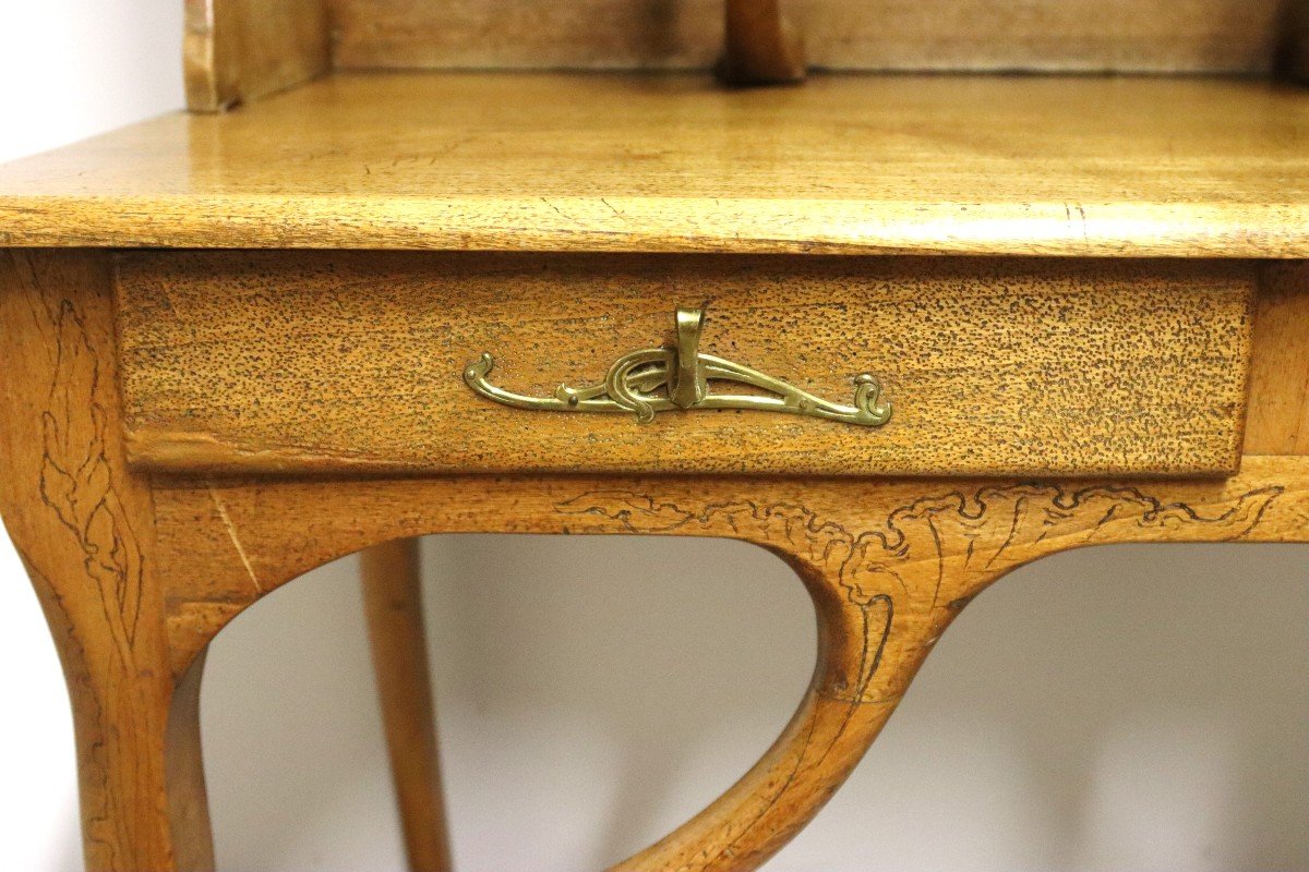 Bureau Bonheur Du Jour, d'époque Art Nouveau, Vers 1900-photo-7