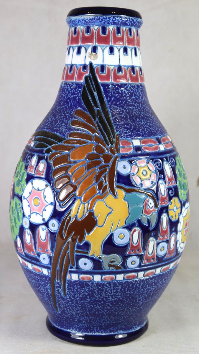 Czechoslovakia Amphora, Art Deco Vase 44cm, Circa 1920