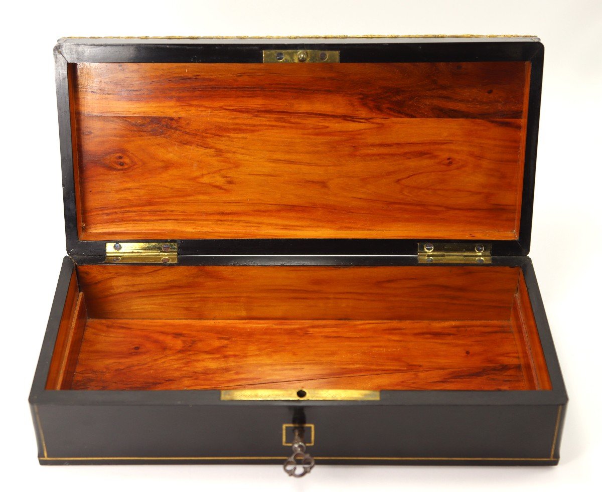 Alphonse Giroux (1776-1848), "filet" Box, Signed, 19th Century-photo-2