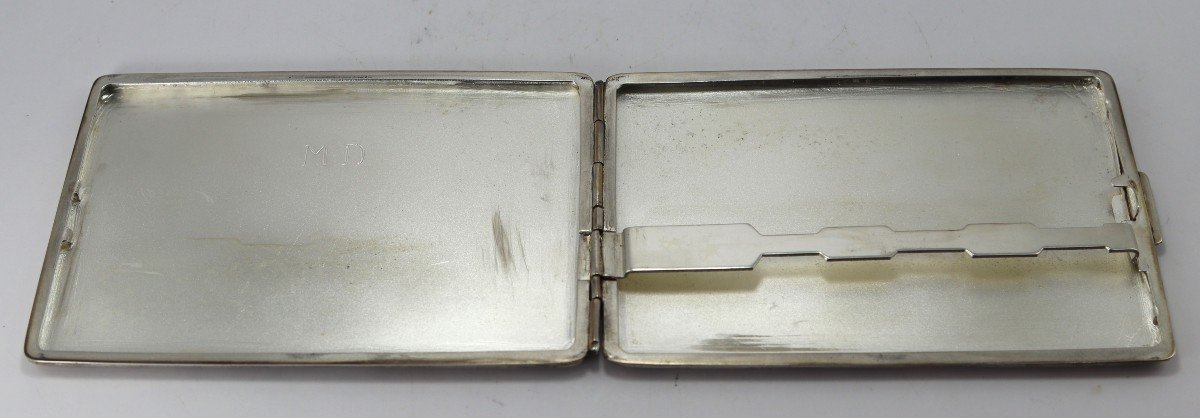 Silver Cigarette Case "offered By The Racing Club De Lens", 1945/1946-photo-3