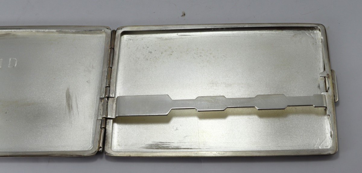 Silver Cigarette Case "offered By The Racing Club De Lens", 1945/1946-photo-1