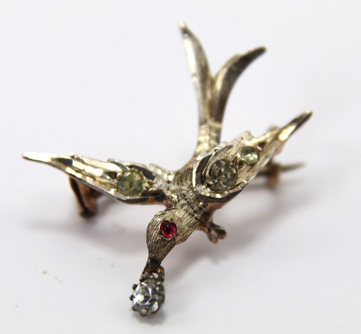 Broche Colombe Du Saint-esprit En Argent Vermeille, XIXe