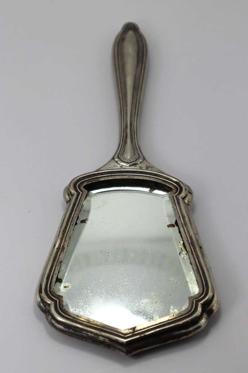 Nécessaire De Toilette En Argent, 6 Pièces, XXe -photo-3
