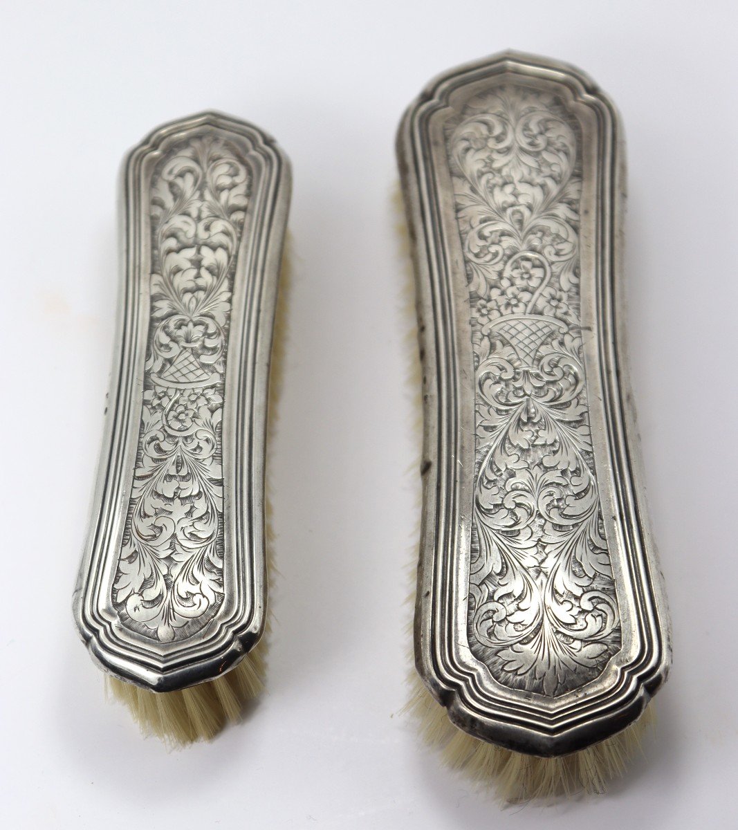 Nécessaire De Toilette En Argent, 6 Pièces, XXe -photo-2