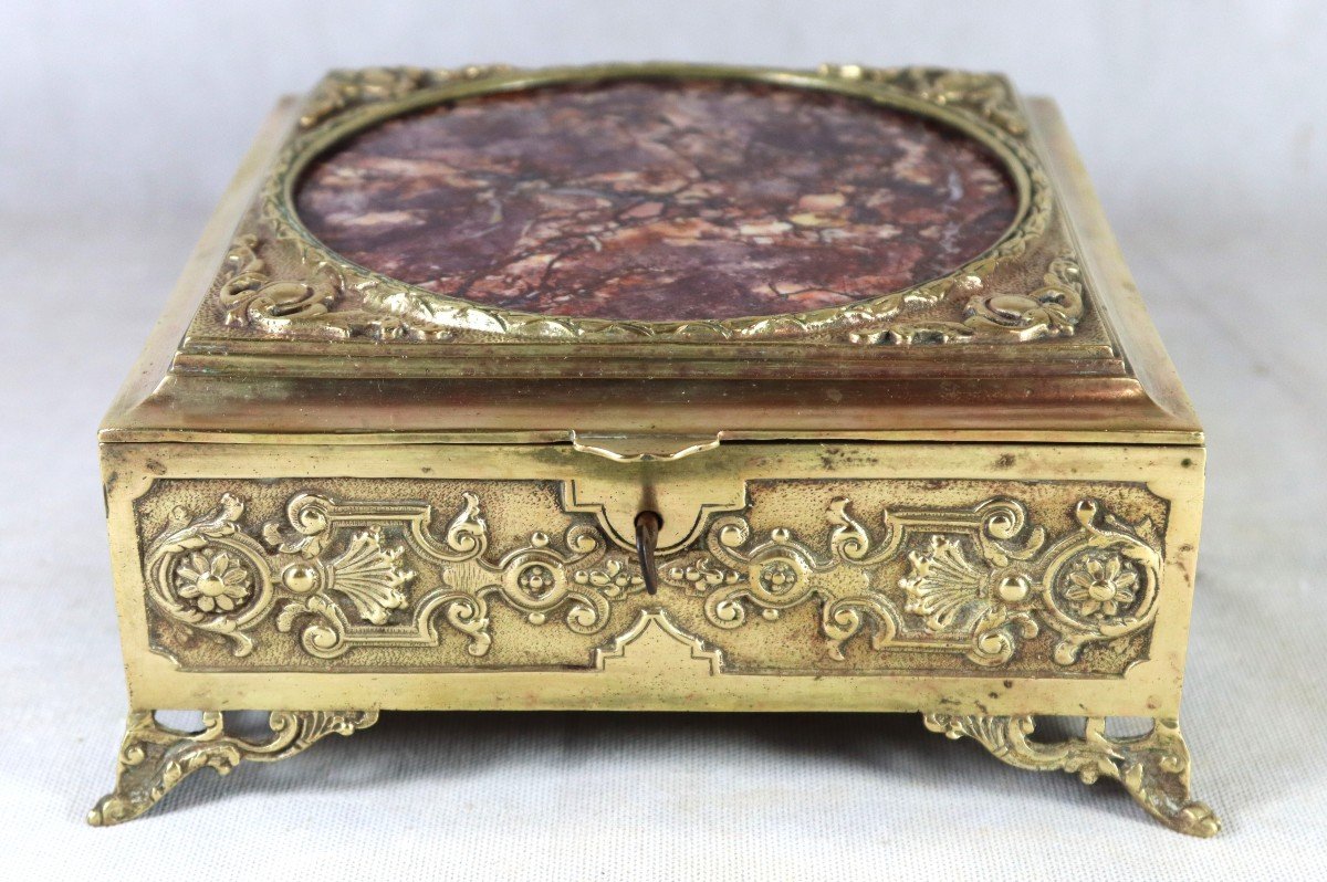Bronze Jewelry Box, 19th Century-photo-2