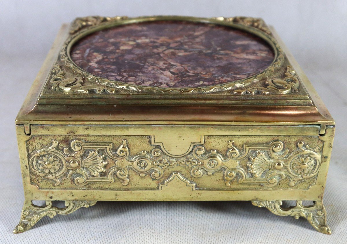 Bronze Jewelry Box, 19th Century-photo-2