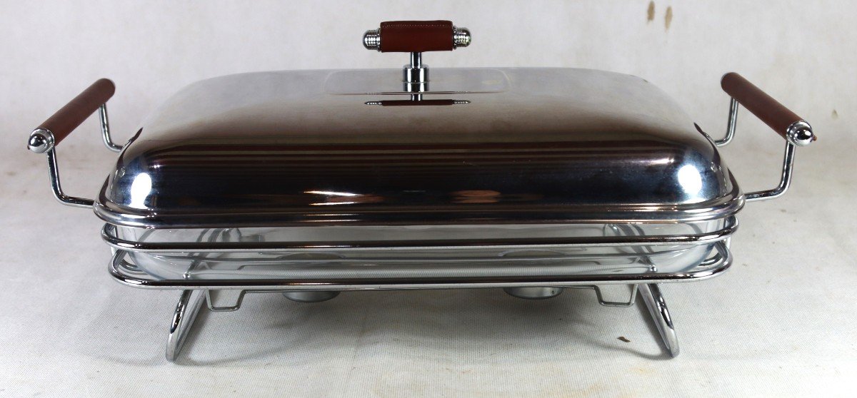 Chafing Dish, Stainless Steel, 21st Century-photo-2