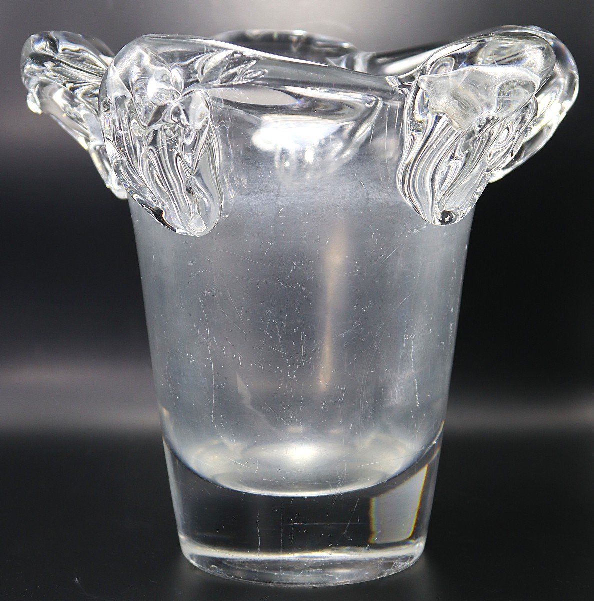 Daum Nancy France, Crystal Vase, Circa 1930-photo-2