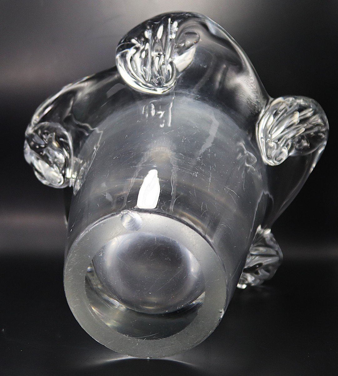 Daum Nancy France, Crystal Vase, Circa 1930-photo-3