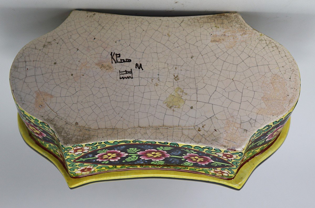 André Duquenelle In Clamecy, Large Earthenware Inkwell, Circa 1910-photo-5