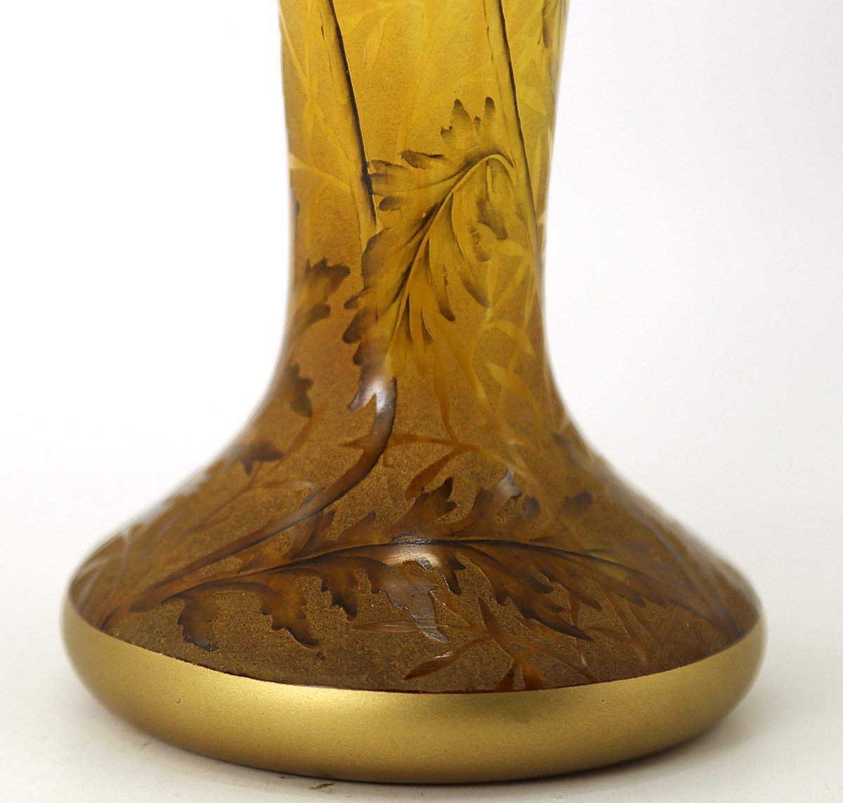 Daum Nancy, Vase With "poppies", Circa 1900-photo-4