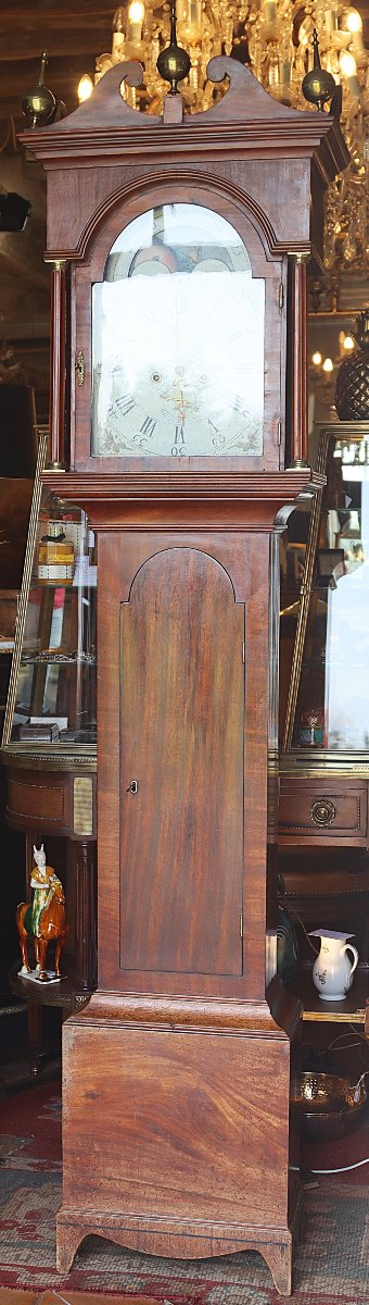 William Ballard (1811 - 1877), Longcase Clock With Moon Phase, English 19th Century-photo-4