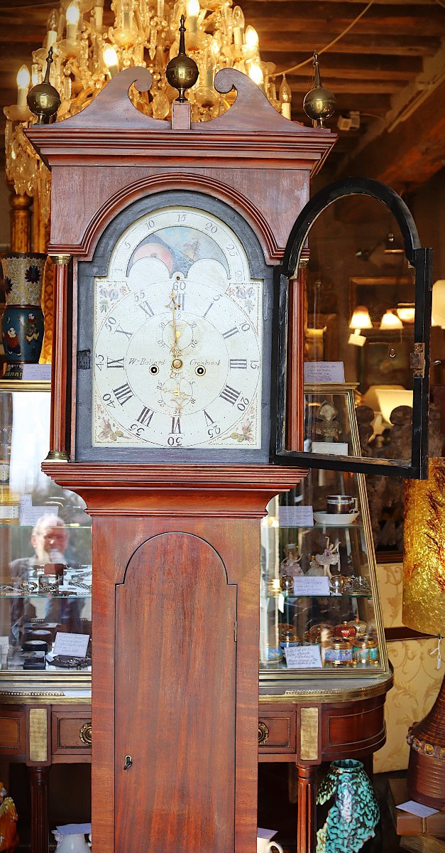 William Ballard (1811 - 1877), Longcase Clock With Moon Phase, English 19th Century-photo-4