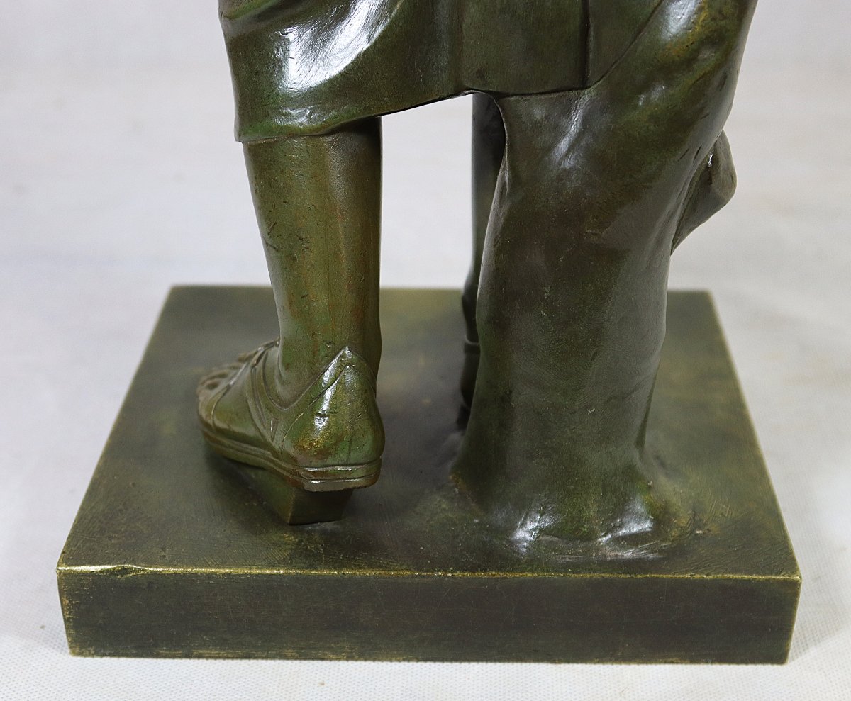 Praxitèle (-395 Jc - -330 Jc) d'Après, Sculpture En Bronze "diane De Gabies", XIXe-photo-6
