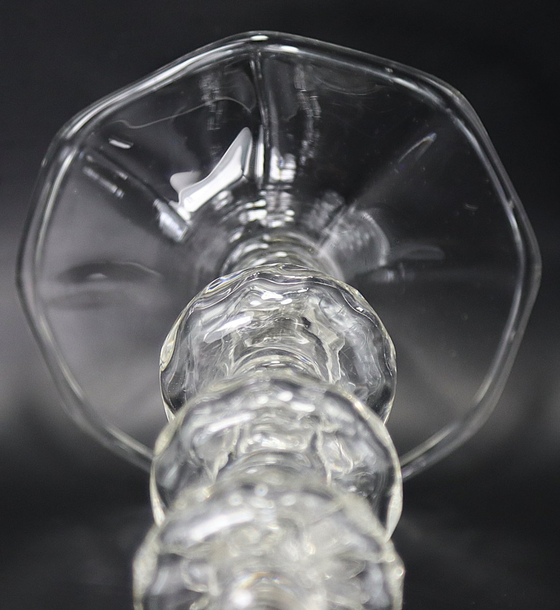 8 Verres à Jambes Façon Venise, Epoque XXe-photo-4