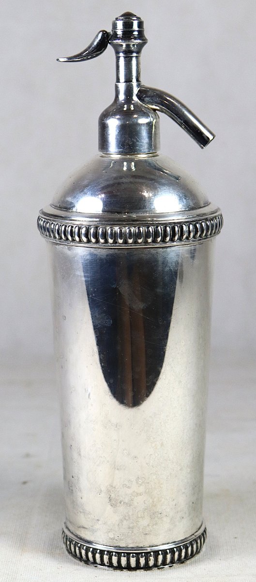 Syphon En Métal Argenté, XXe-photo-2