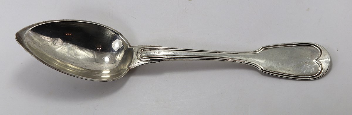 Solid Silver Service, Old Man Hallmarks "with The Arms Of Lanfranc De Panthou", Early 19th Century-photo-2