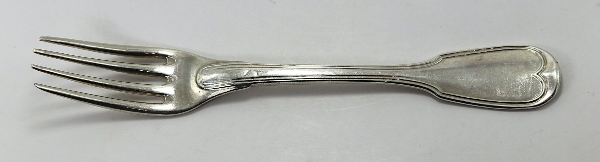 Solid Silver Service, Old Man Hallmarks "with The Arms Of Lanfranc De Panthou", Early 19th Century-photo-5