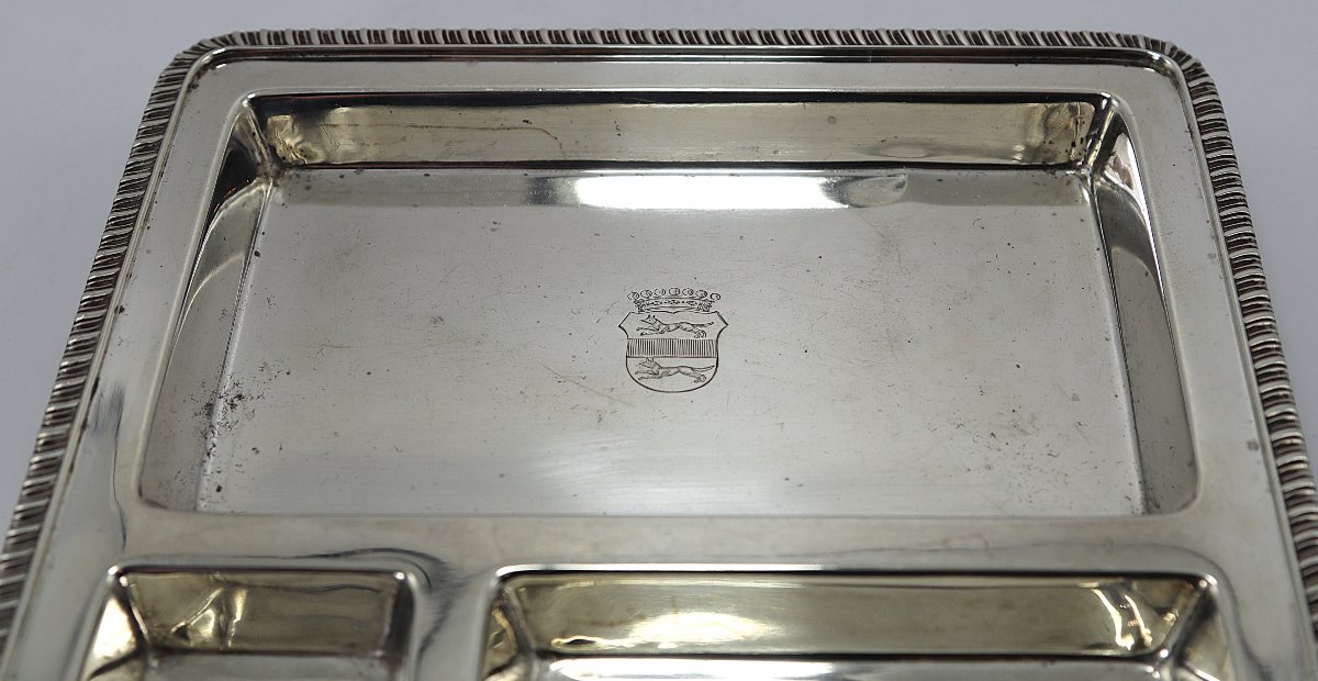 Howard & Co, New York, Plat à Apéritif En Argent, XXe-photo-4