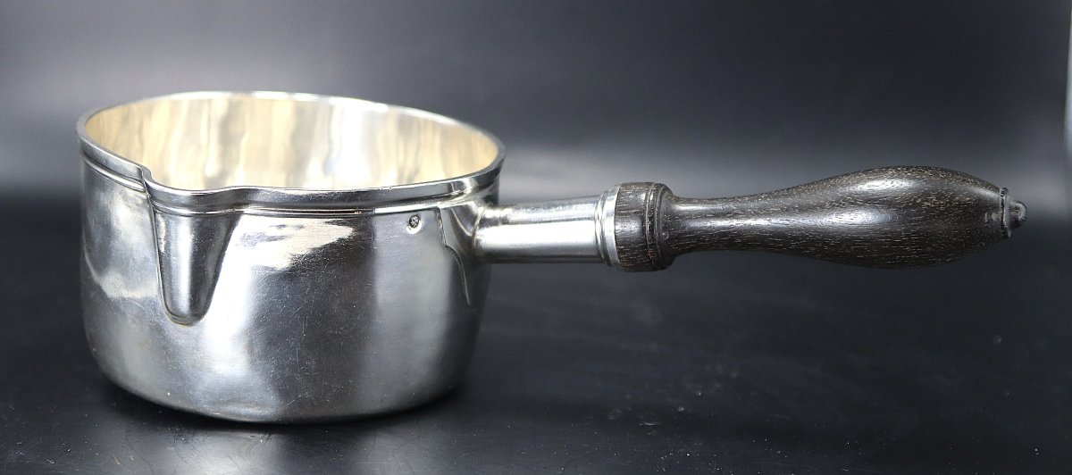 Casserole Verseuse En Argent, XIXe-photo-2