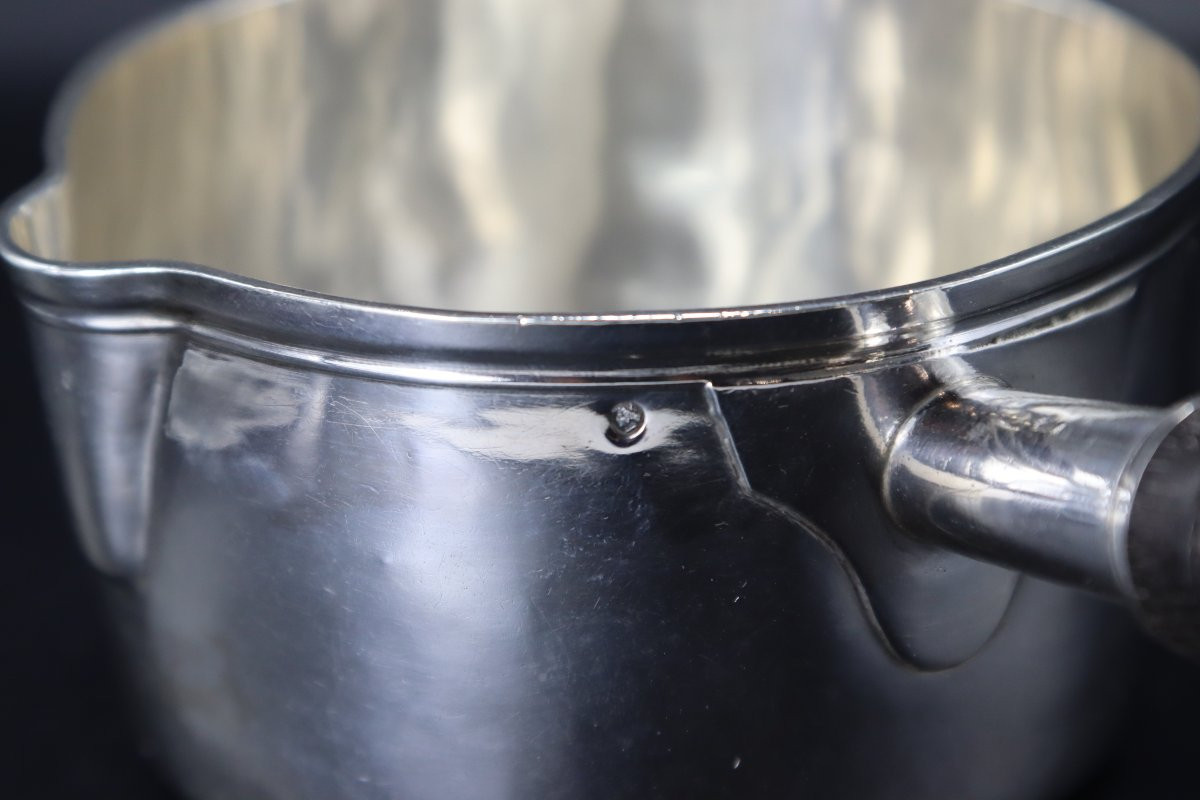 Casserole Verseuse En Argent, XIXe-photo-4