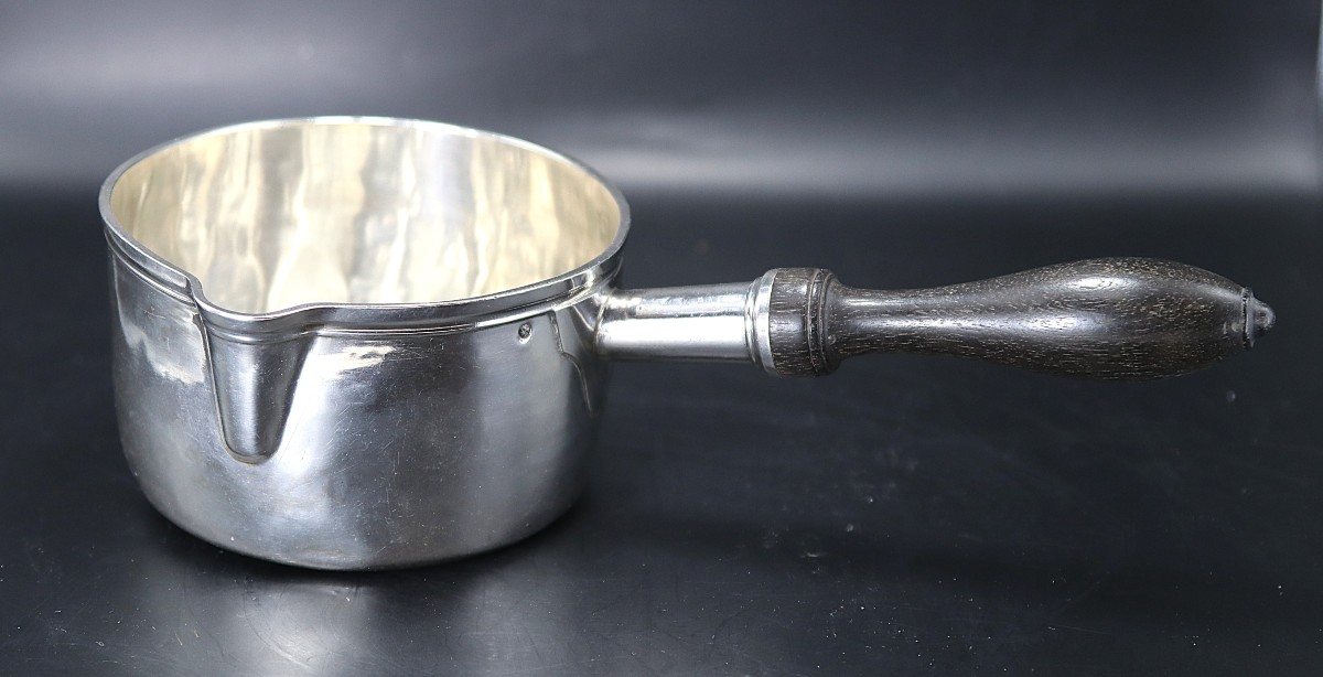 Casserole Verseuse En Argent, XIXe