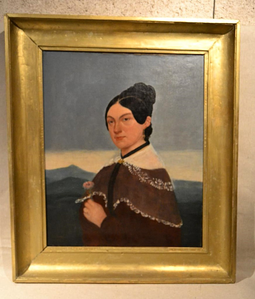 Grand Hst Portrait Of Woman, Signed Dumeis 1886-photo-2