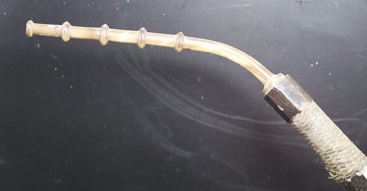 Autriche XIXe, Pipe en loupe et argent.-photo-4