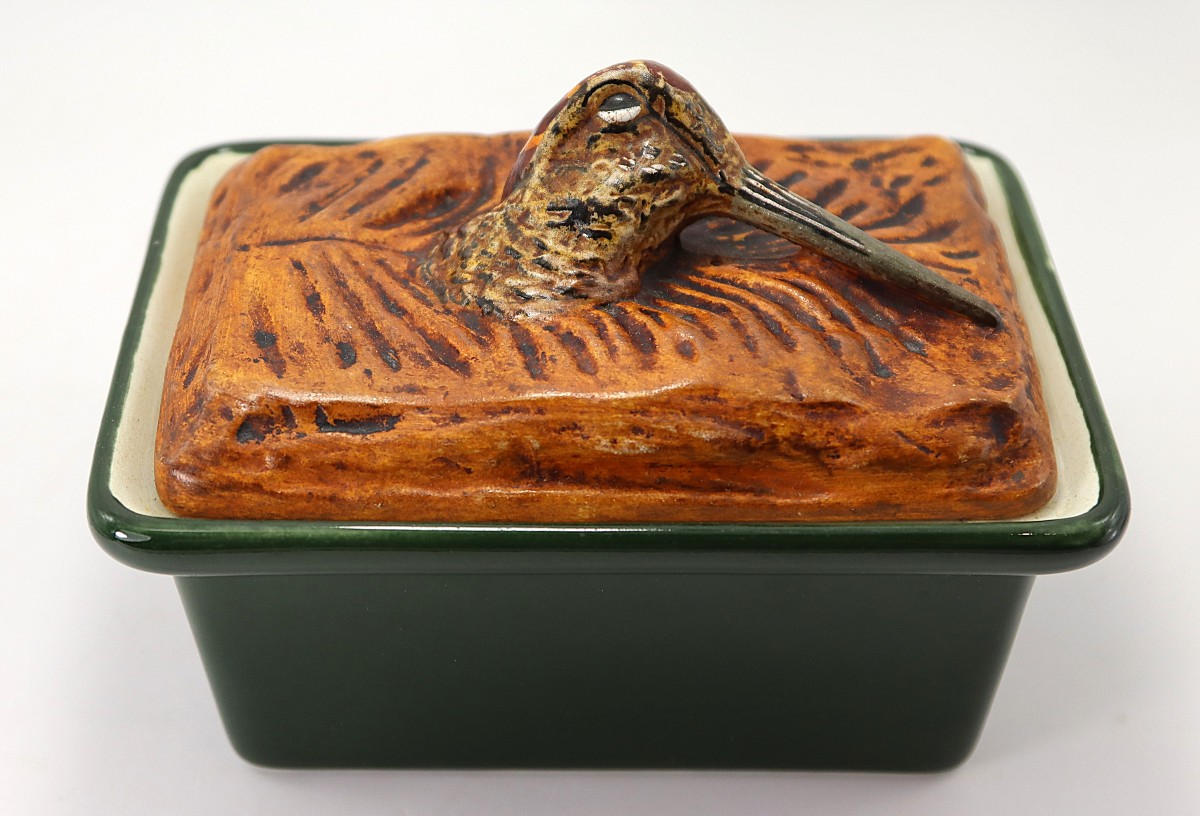 PILLIVUYT. Terrine à la bécasse en porcelaine, XXe