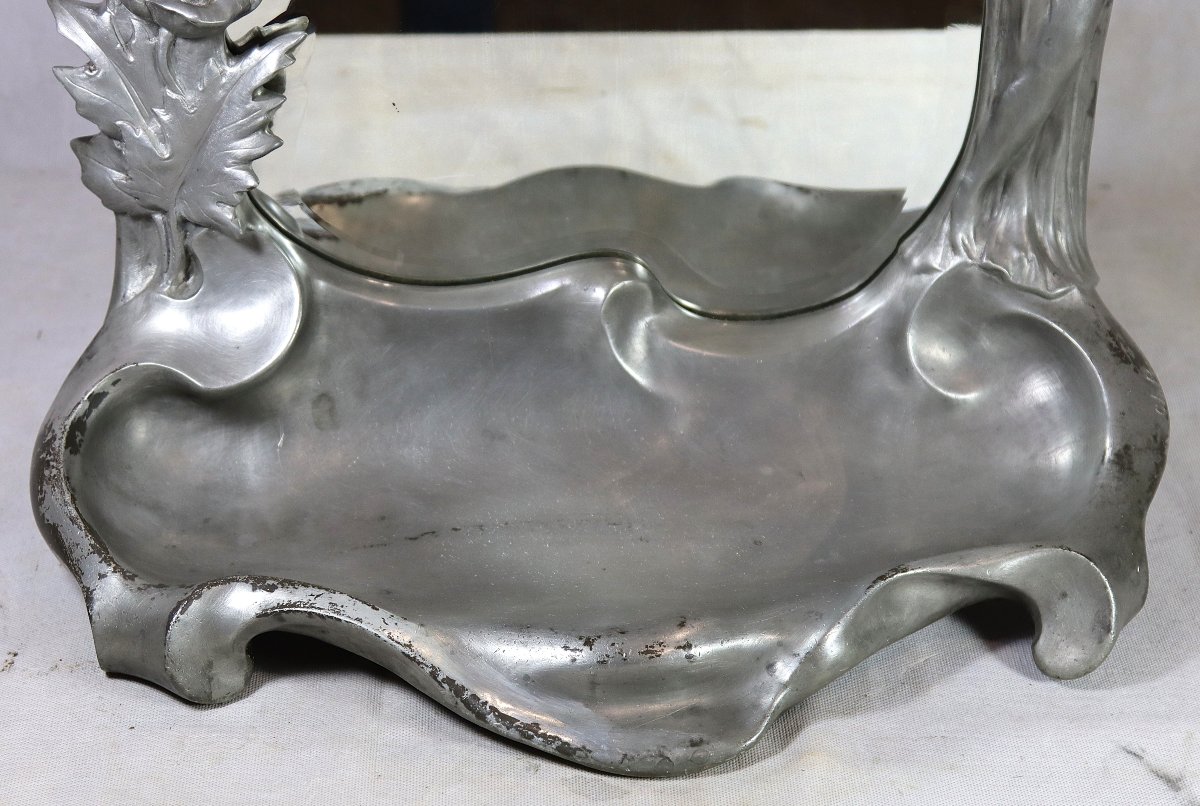 Charles Théodore Perron (1862-1934) Art Nouveau Table Mirror, Circa 1900-photo-8