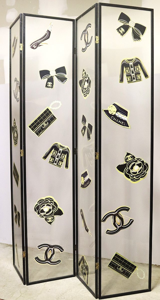 Chanel Screen "chanel Paris Boutique", 1980-photo-2