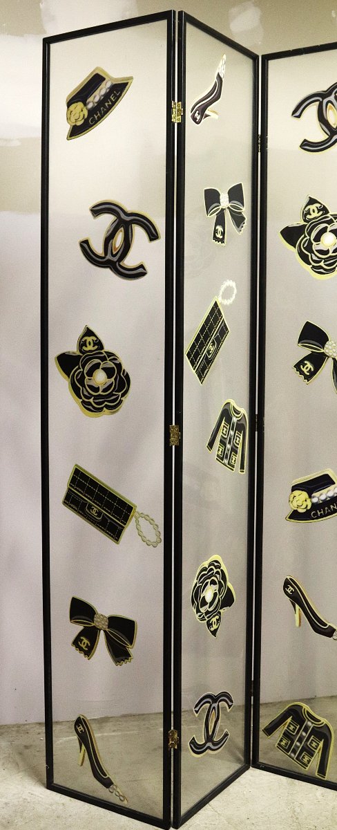 Chanel Screen "chanel Paris Boutique", 1980-photo-3