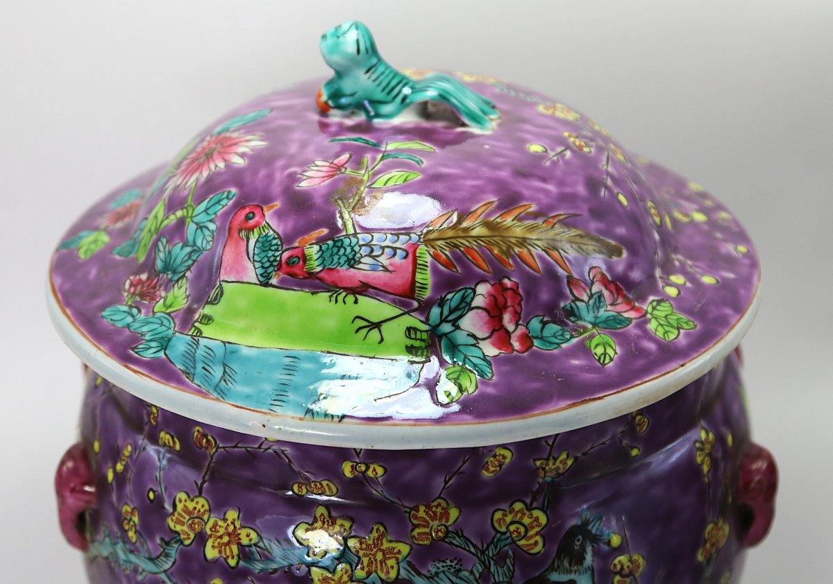 Dayazhai, Covered Porcelain Pot, Qing Dynasty, Late 19th Century. -photo-1