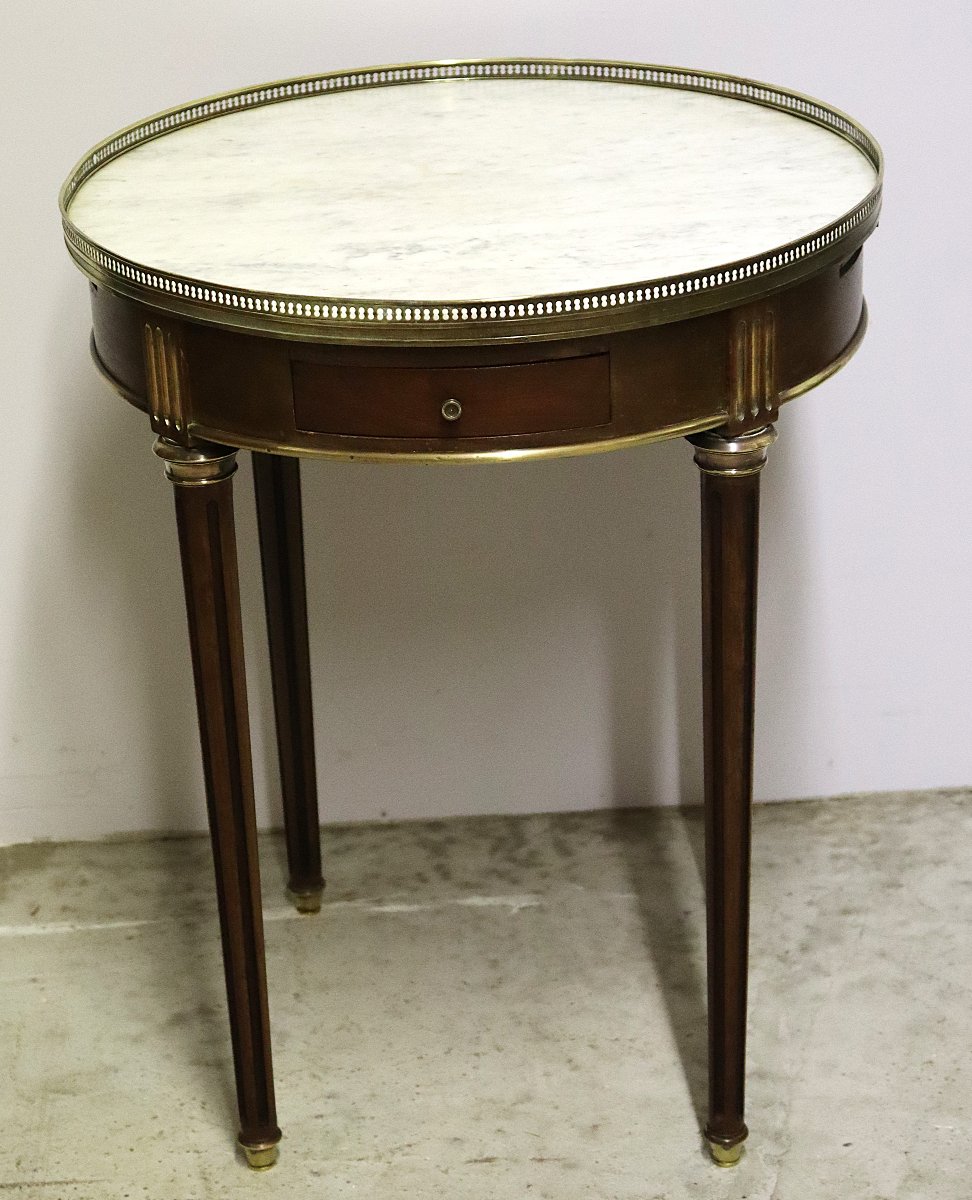Louis XVI Style Bouillotte Table, 19th Century-photo-2
