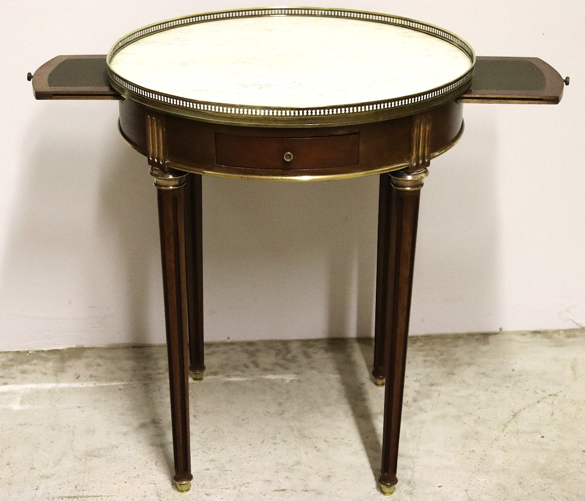 Louis XVI Style Bouillotte Table, 19th Century-photo-1