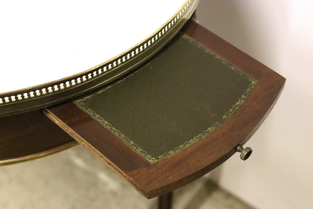 Louis XVI Style Bouillotte Table, 19th Century-photo-4