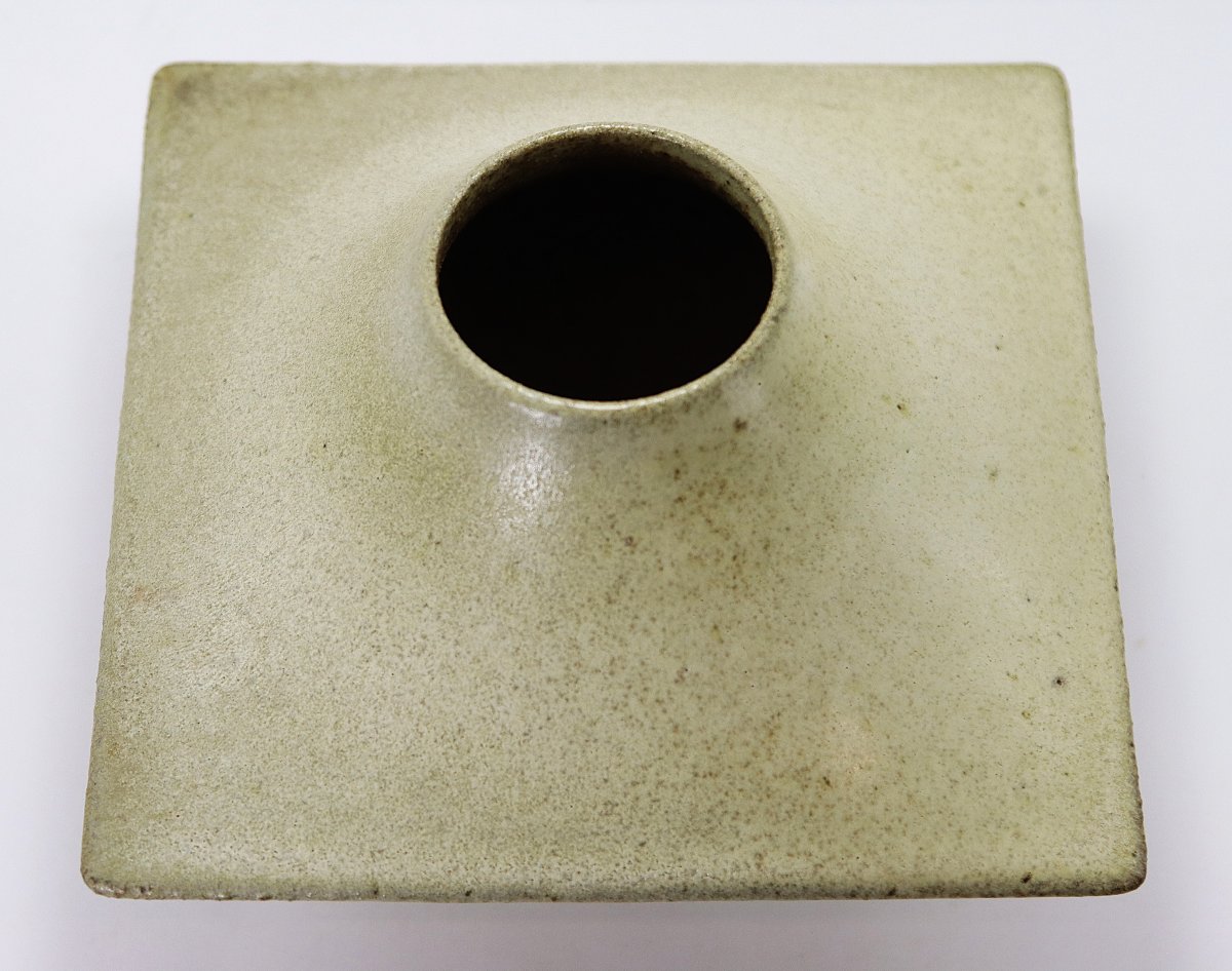 Michel Lévêque (1934 - 2019), Vase dit " Cratère " en grès, signé, XXe-photo-4