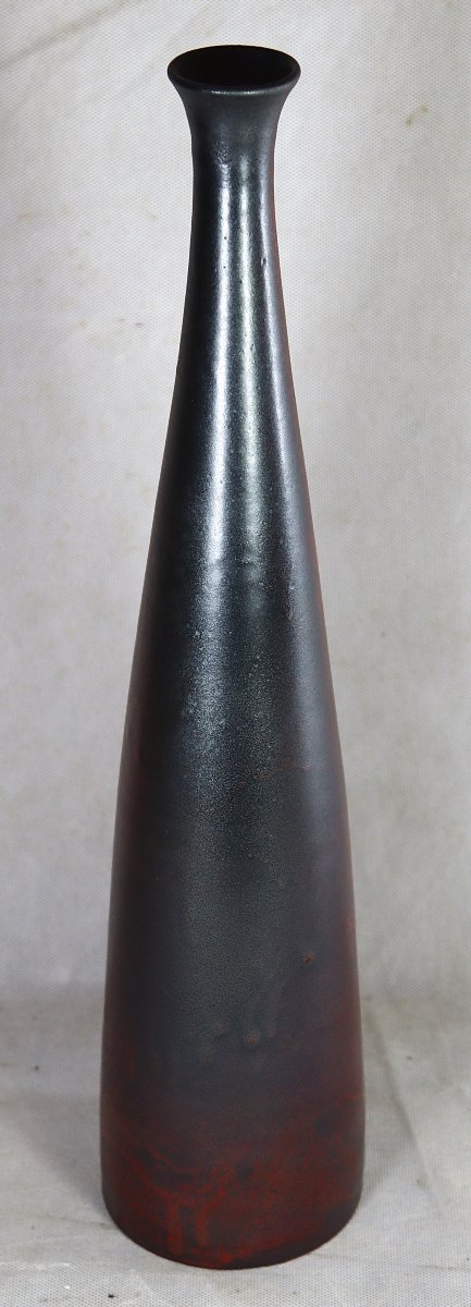 Roger Jacques (1920-2001), Large Stoneware Bottle, Signed, 20th Century-photo-4