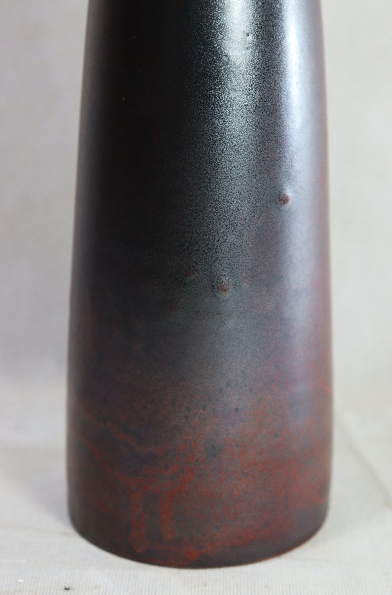 Roger Jacques (1920-2001), Large Stoneware Bottle, Signed, 20th Century-photo-2