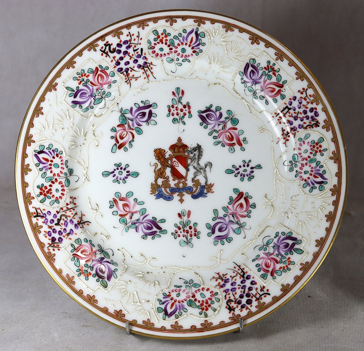 Samson XIXe siècle, Paire de plats en porcelaine.-photo-2