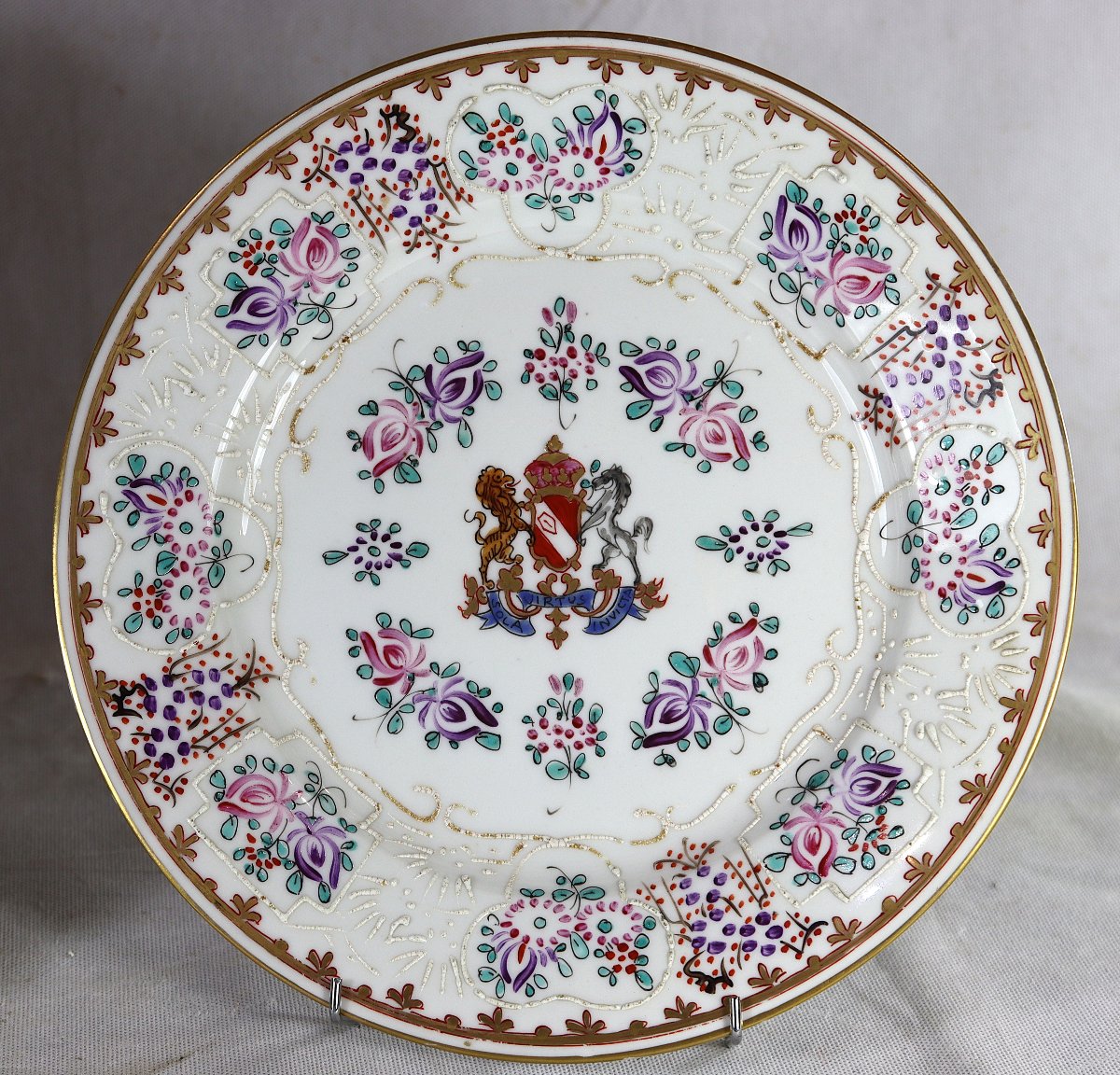 Samson XIXe siècle, Paire de plats en porcelaine.-photo-3