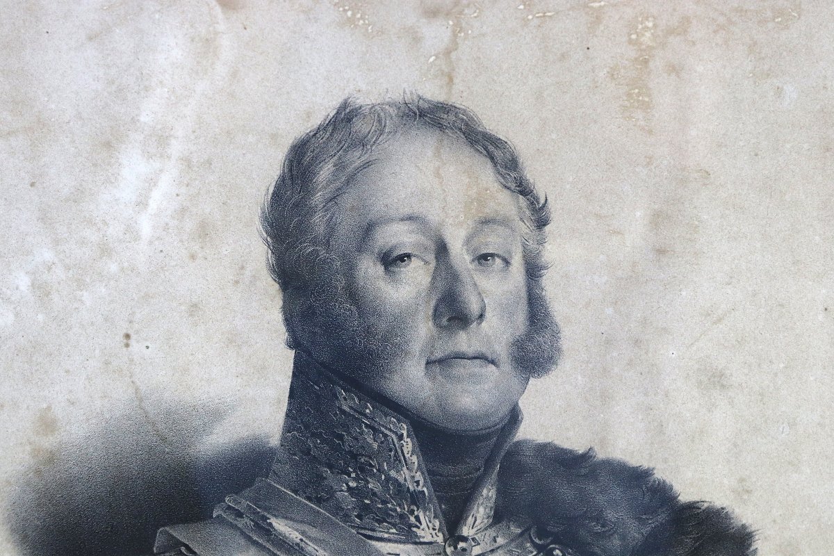 Nicolas-eustache Maurin (1798-1850) Portrait Of General Pierre Claude Pajol, 19th Century-photo-4