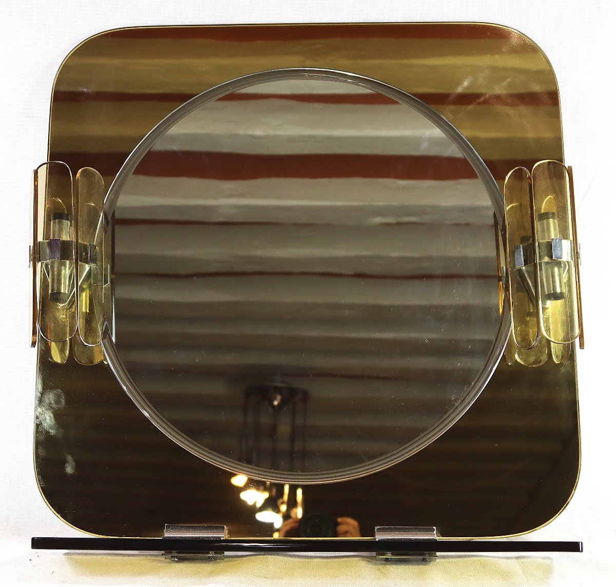 ISA  Bergamo édition, Miroir murale éclairant, Vers 1970-photo-7